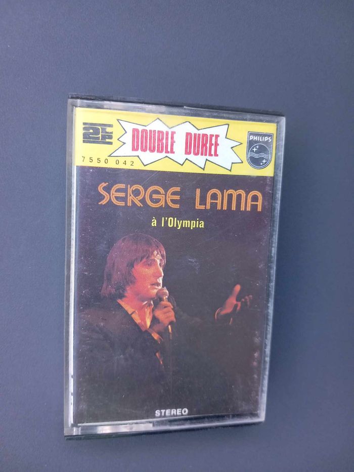 Cassette audio de Serge Lama à l'Olympia