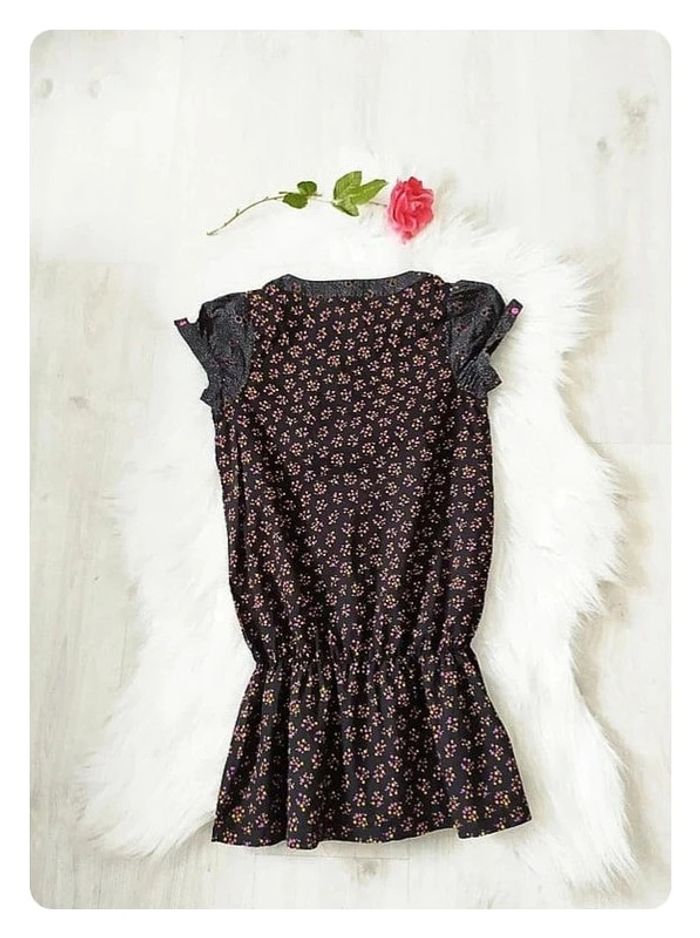 Robe tunique en coton imprimé petits pois manches courtes Orchestra 14 ans - photo numéro 3