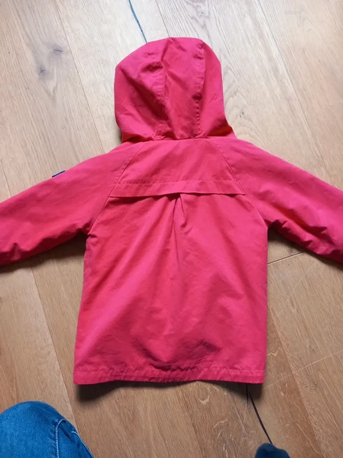 Veste coupe vent mi saison fuschia - photo numéro 4