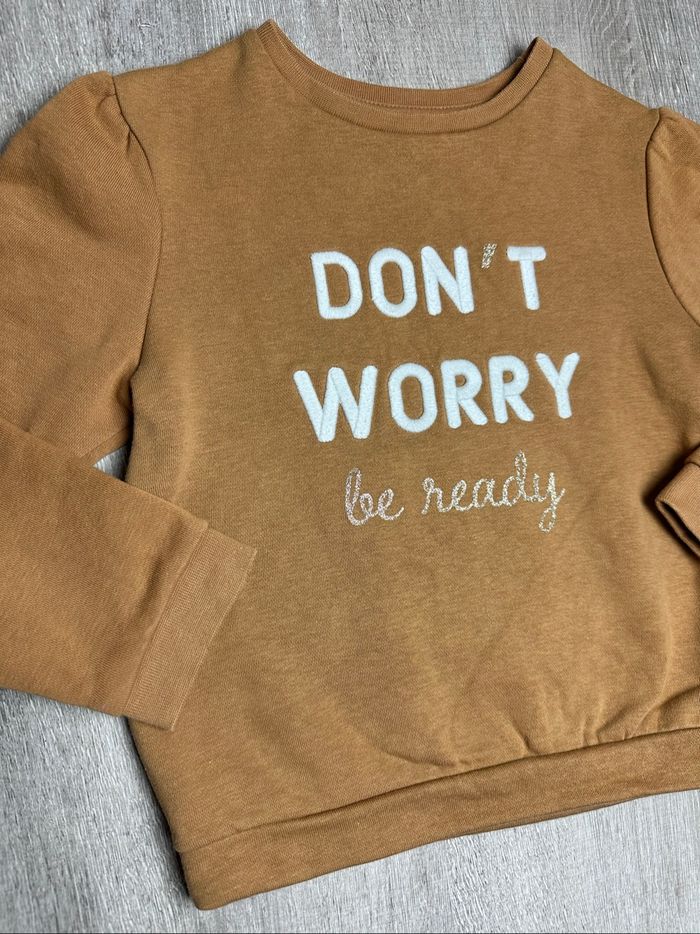 Pull sweat Don’t Worry - taille 6 ans - 116 cm - photo numéro 3