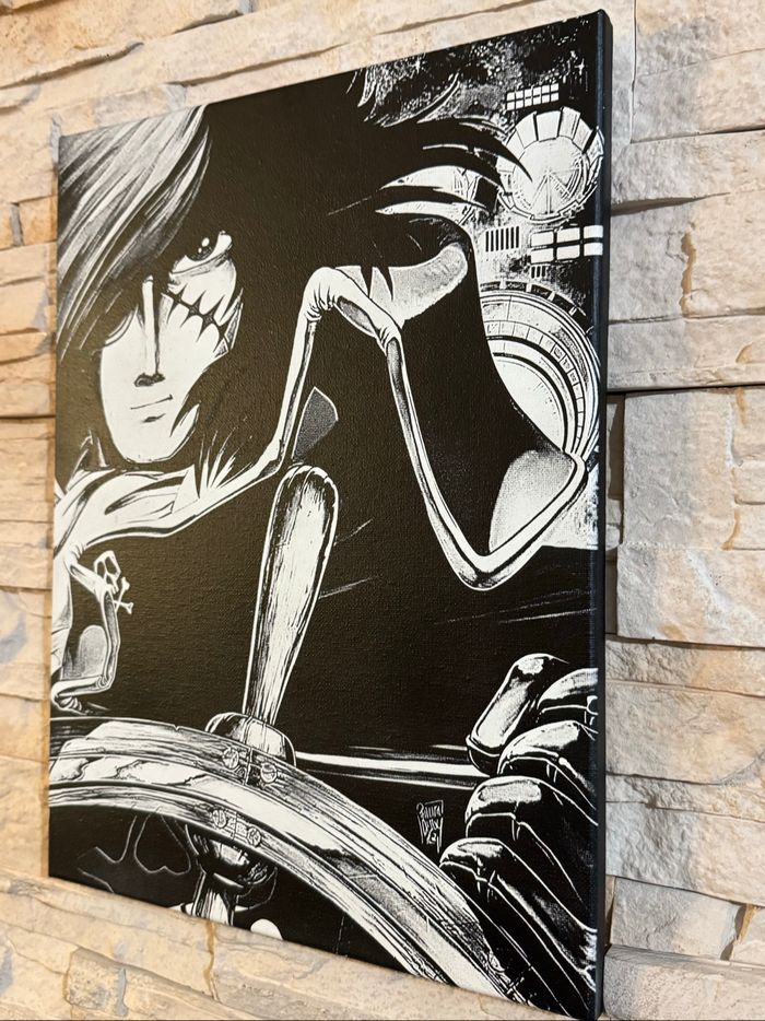 Tableau Albator en toile 30x40cm – Style manga rétro et intense - photo numéro 3