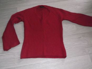 Pull CAROLL rouge foncé bordeaux taille S TBE