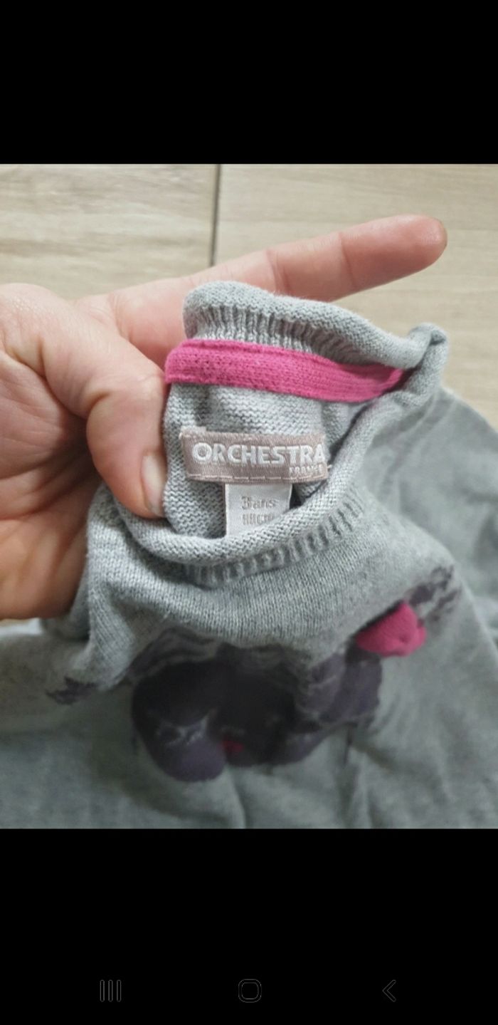 Pull fille orchestra 3 ans - photo numéro 2