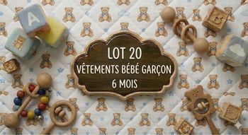 Lot vêtements bébé garçon 6 mois