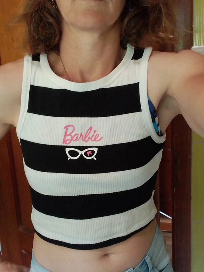 Croq top rayé Barbie - photo numéro 2