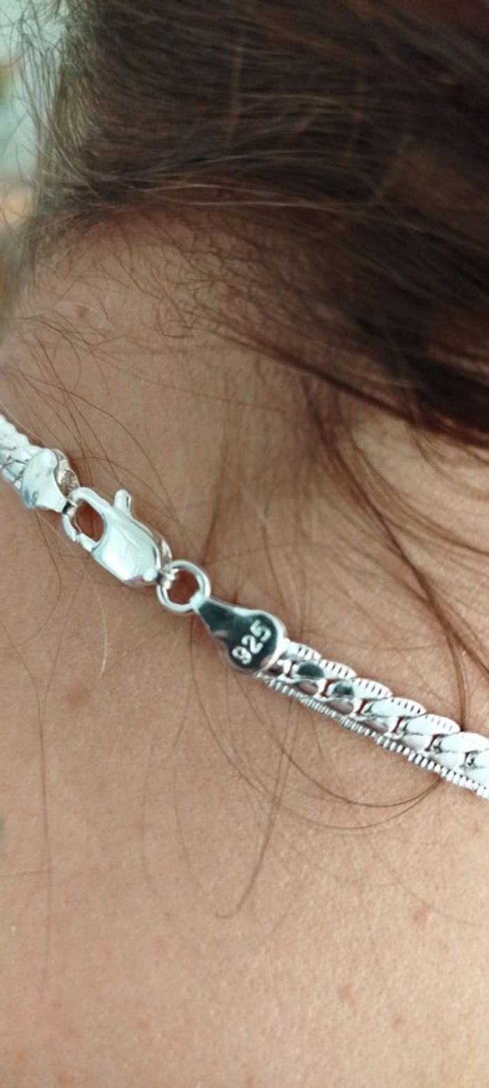 Élégance pure – Somptueux collier en Argent 925 Sterling - photo numéro 3