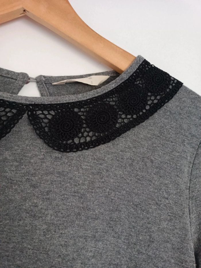 Tee Shirt gris Naf Naf S - photo numéro 2