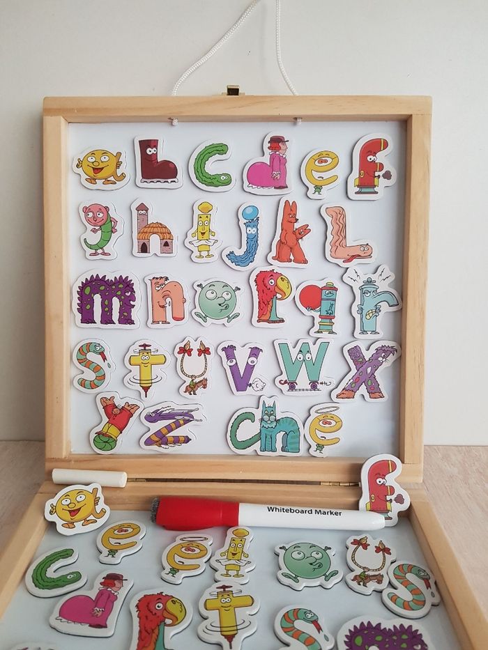 Valisette magnétique et magnets alphabet des Alphas