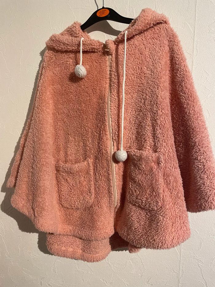 poncho rose en pilou - photo numéro 4