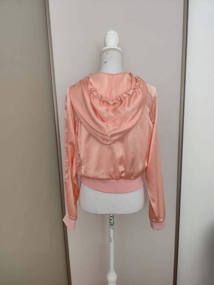 Ensemble sweat et pantalon the kooples taille 1.rose satiné et dentelle toutes saisons - photo numéro 5