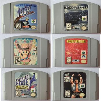Lot de 8 jeux NTSC USA/CAN pour Nintendo 64 N64
