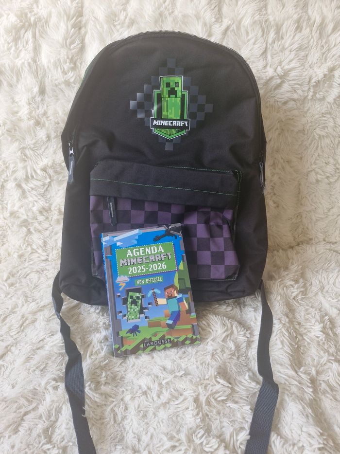 Cartable minecraft et agenda