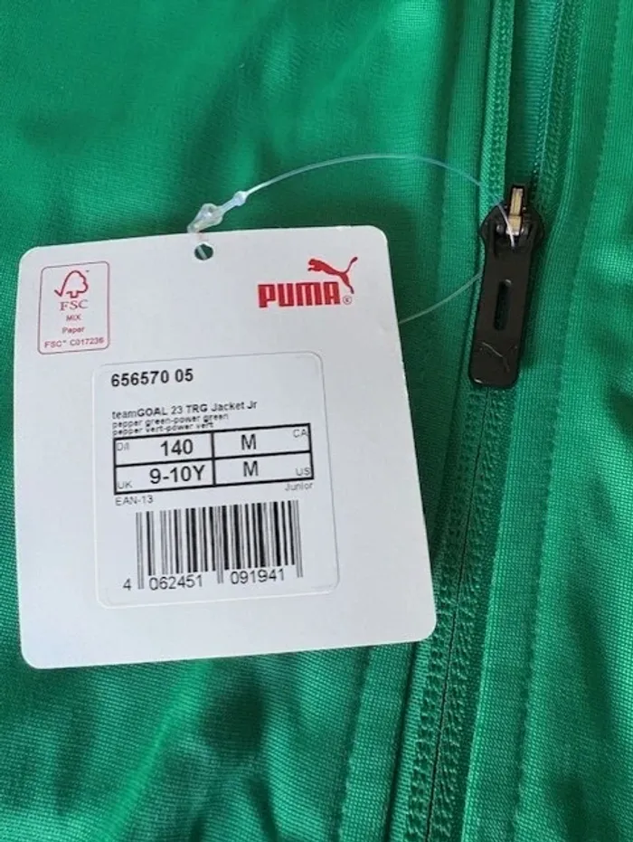 veste de training sport puma enfant drycell taille M 140 cm - photo numéro 11