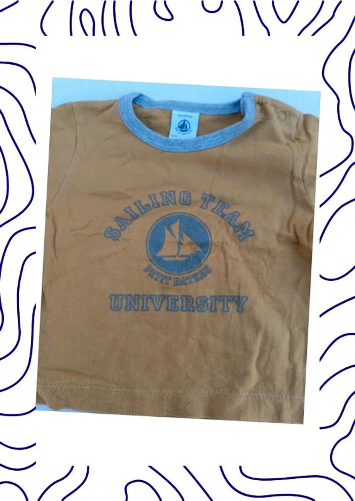 Tee-shirt 6 mois Petit Bateau - photo numéro 2