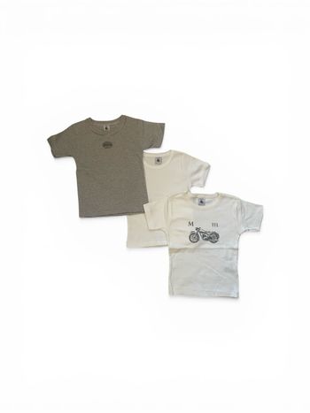 Lot 3 t-shirts Petit Bateau 2 ans – Neufs sans étiquette