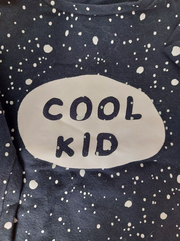 Lot 2 pulls noir à pois blancs et vert 6 mois - photo numéro 3