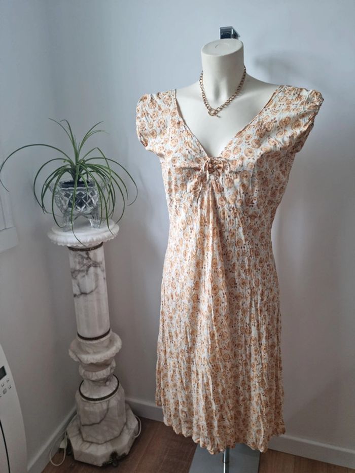 Robe longue fleurie Vintage année '80 - photo numéro 4