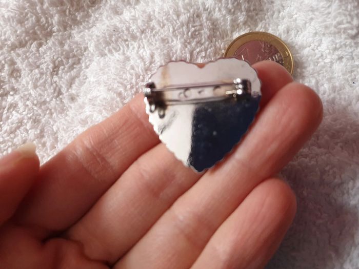 Magnifique broche émaux neuve vintage - photo numéro 2