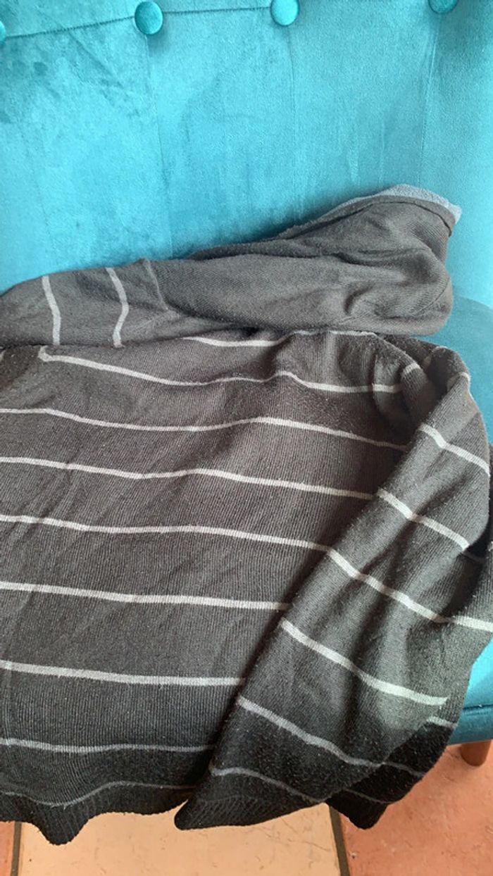 Veste gilet doublée zip capuche 10 ans - photo numéro 3