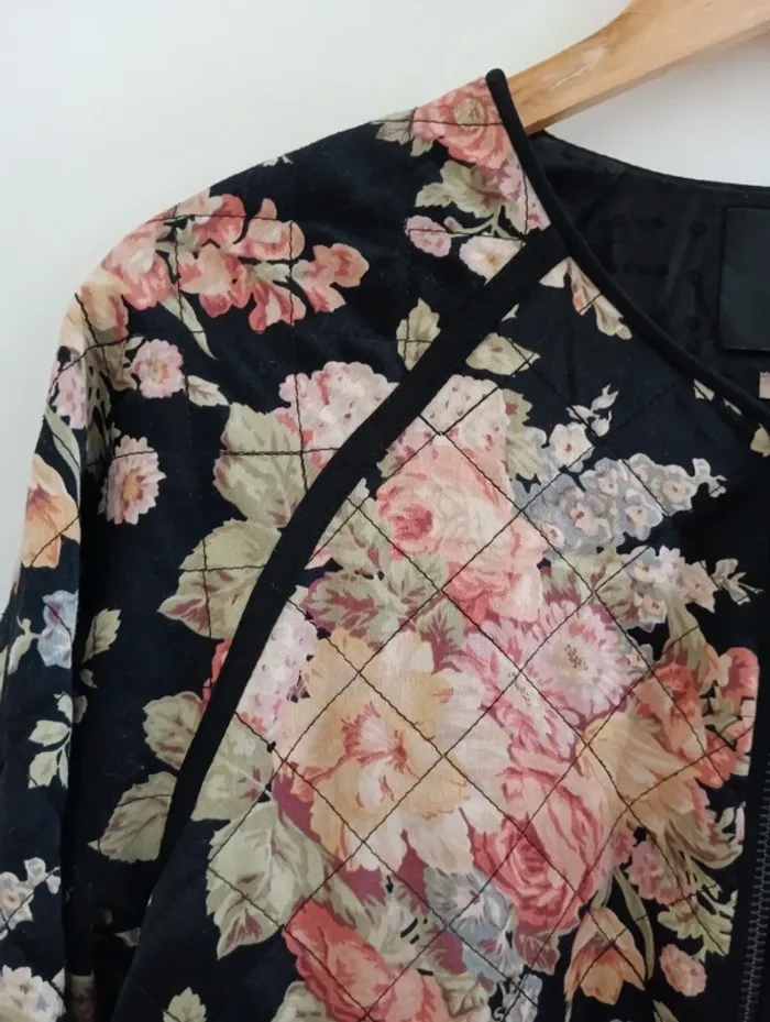 Veste matelassée fleurie maison scotch taille 2 - photo numéro 3