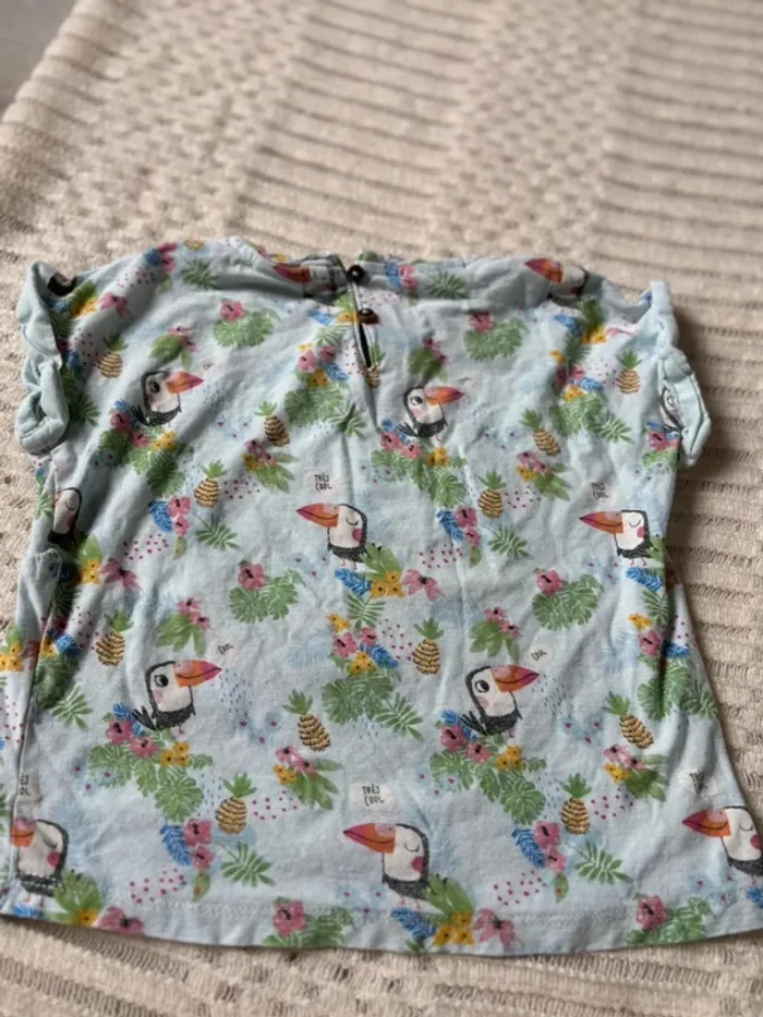 TEE shirt fille 2/3 ans Zara - photo numéro 4