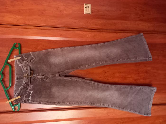jean velours mille raies marron 4 poches basic one 14 ans - photo numéro 3