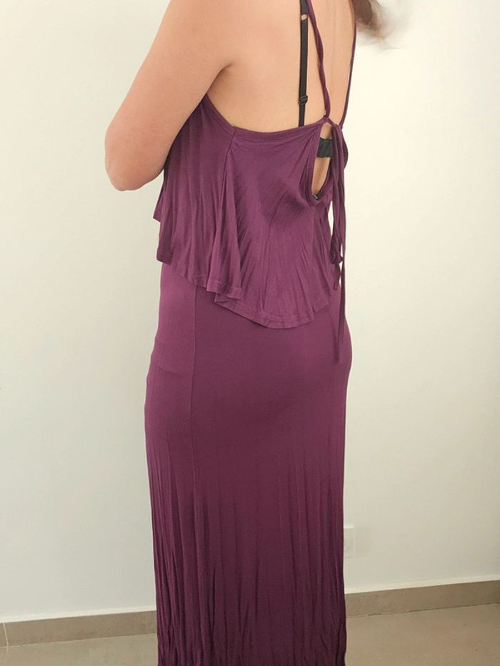 Robe longue bordeaux - photo numéro 2