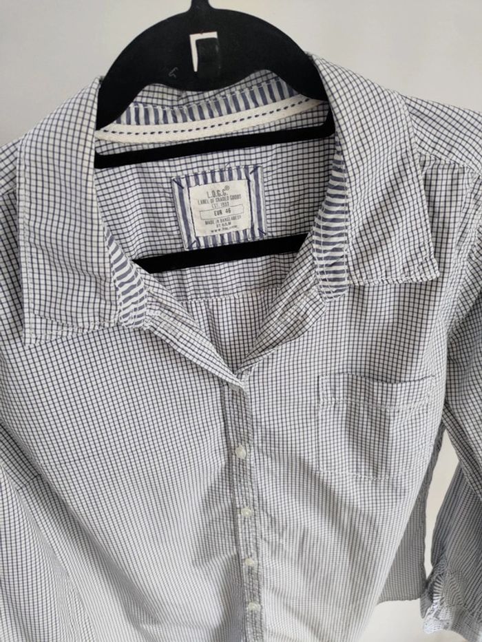 H&M chemise blanc et marine 46 - photo numéro 3