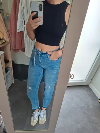 Jean coupe Mom