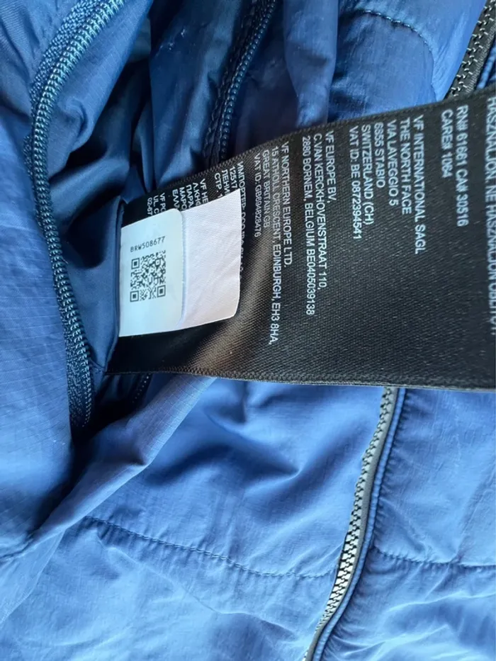 Doudoune the north face bleu/noir taille S - photo numéro 9