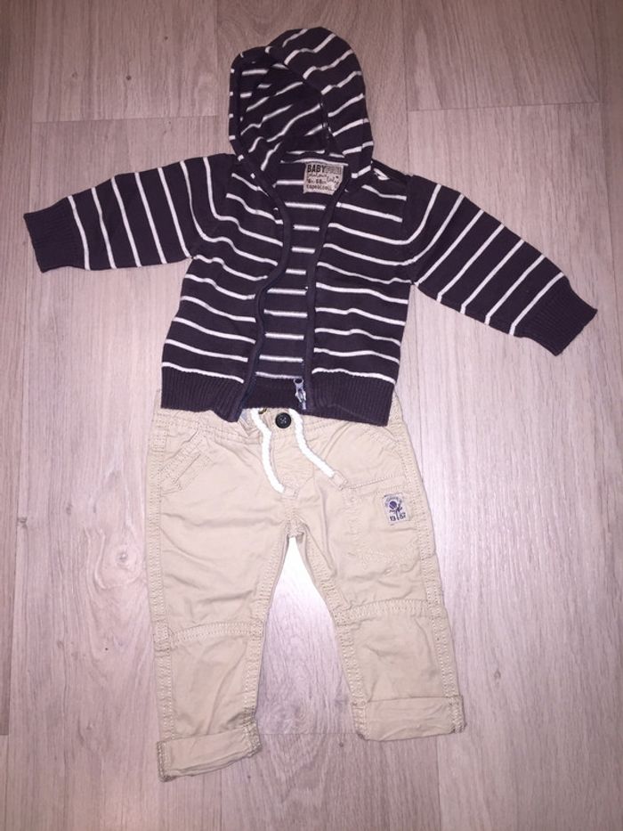 Ensemble gilet pantalon tao