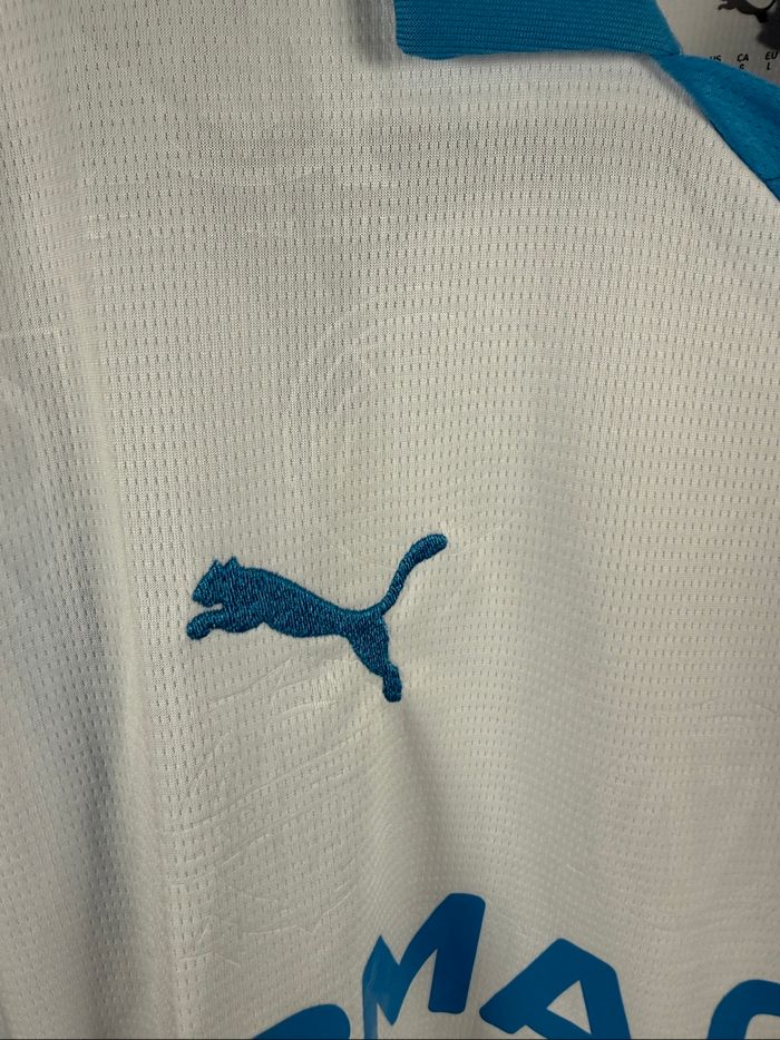Maillot OM Puma – Blanc & Bleu – Taille L - photo numéro 4