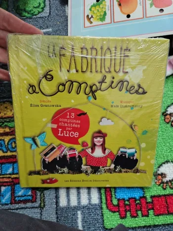 Livre cd la fabrique a comptines chanter par la chanteuse luce reprise éveil 2 a 5 ans neuf