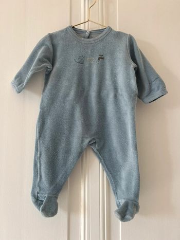 Pyjama bleu gris 6 mois petit bateau