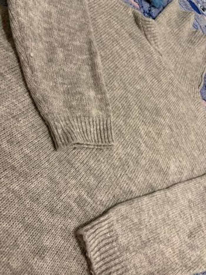 Pull col roulé gris - photo numéro 4