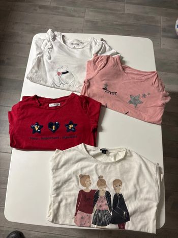 Lot de 4 tshirts manches longues