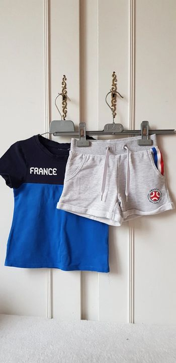 Ensemble short foot 4 ans équipe de france