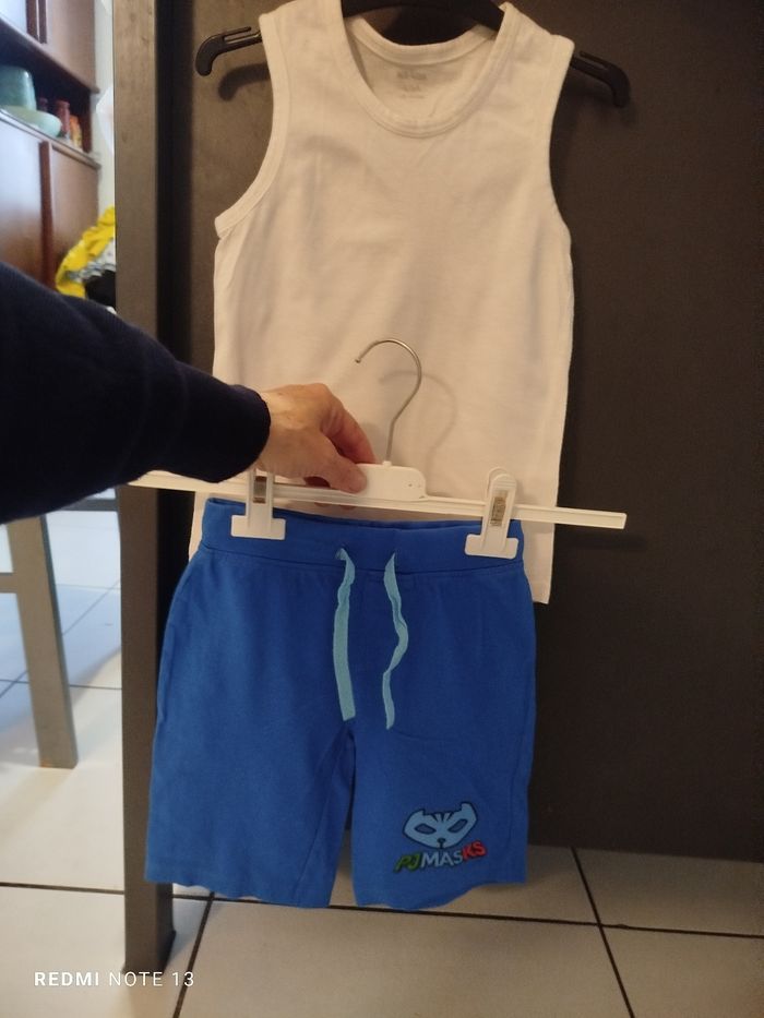 #kytie4ansgarcon. Ensemble débardeur et bermuda taille 4/5 ans - photo numéro 2