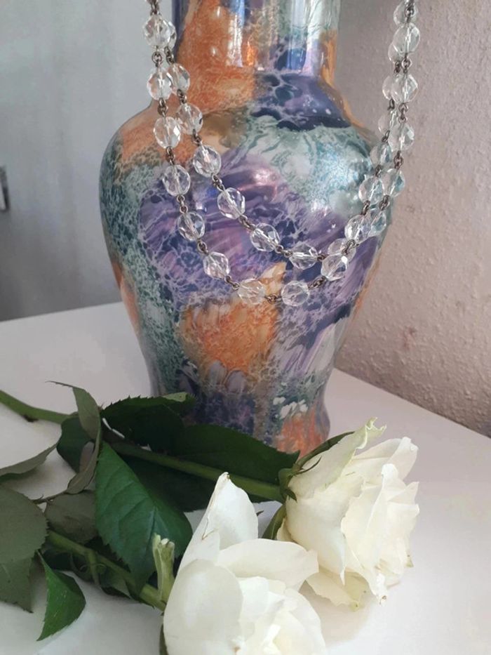 Colliers cristaux naturels vintage - photo numéro 4