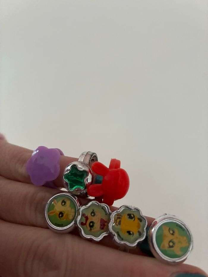 Lot de 7 bagues enfants dont 4 pets shop - photo numéro 5