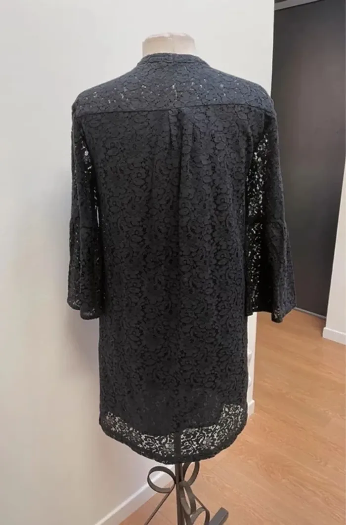 Superbe robe noire en dentelle fluide neuve Monoprix 🌸 S 36 - photo numéro 4