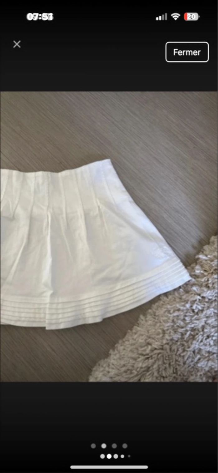 Jupe tartine et chocolat blanche quasi neuf 6 ans - photo numéro 2