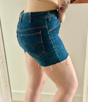 Short en jean taille haute Levi's 40 vintage