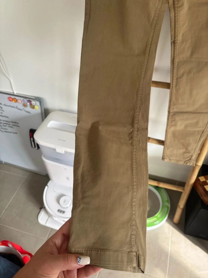 Pantalon chino vert zara taille 38 - photo numéro 5
