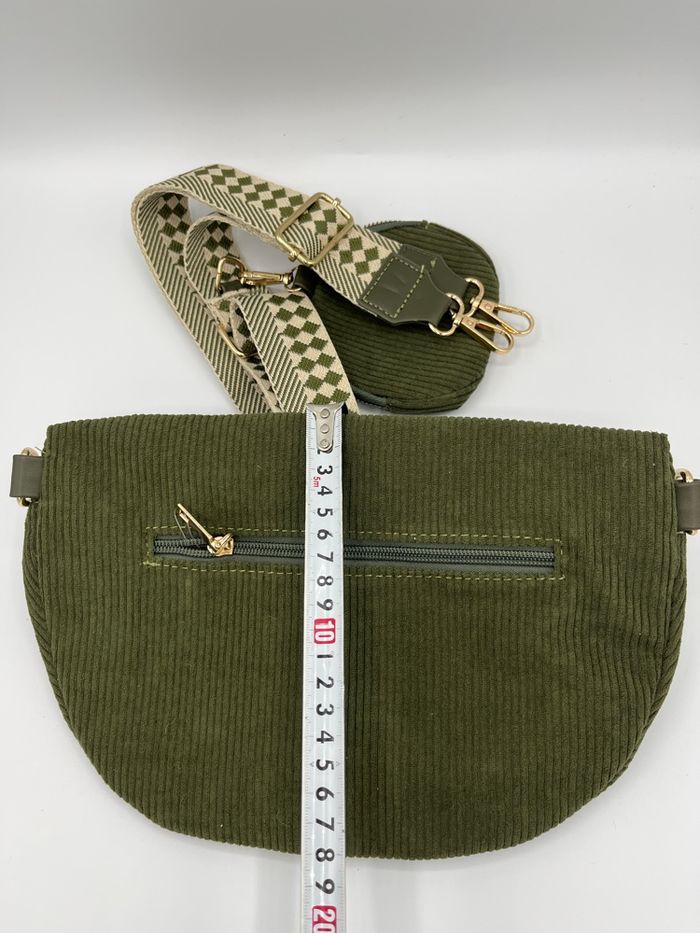 Sac banane bandoulière velours - photo numéro 6