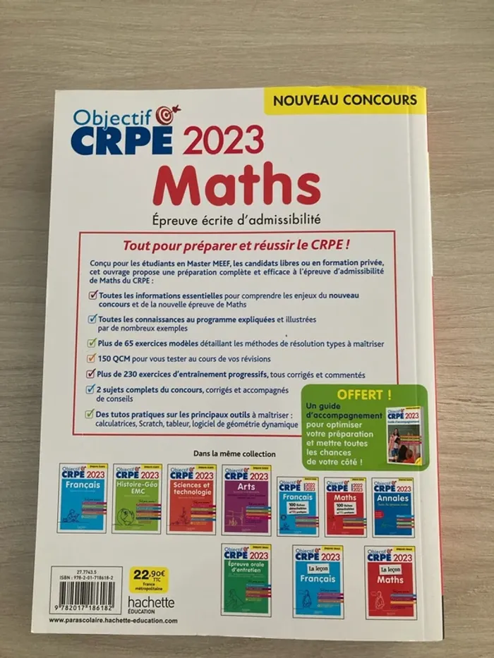 CRPE 2023 – Maths Hachette Éducation - photo numéro 8
