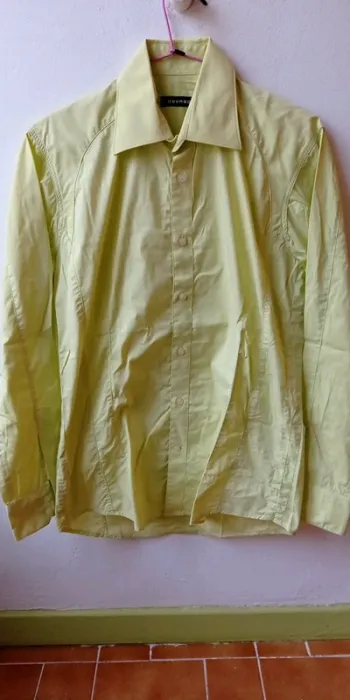 Chemise verte anis manches longues Devred taille S