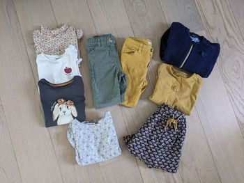 Gros lot de 9 vetements fille 3-4 ans