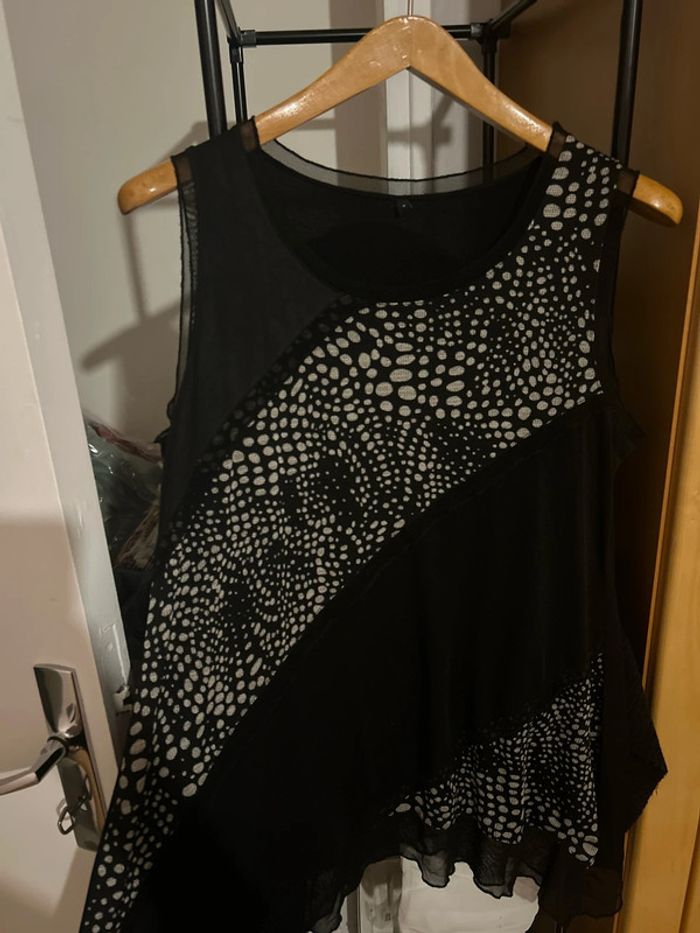 Tunique, noir et blanche