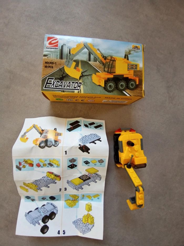 Mini boîte pelleteuse briques